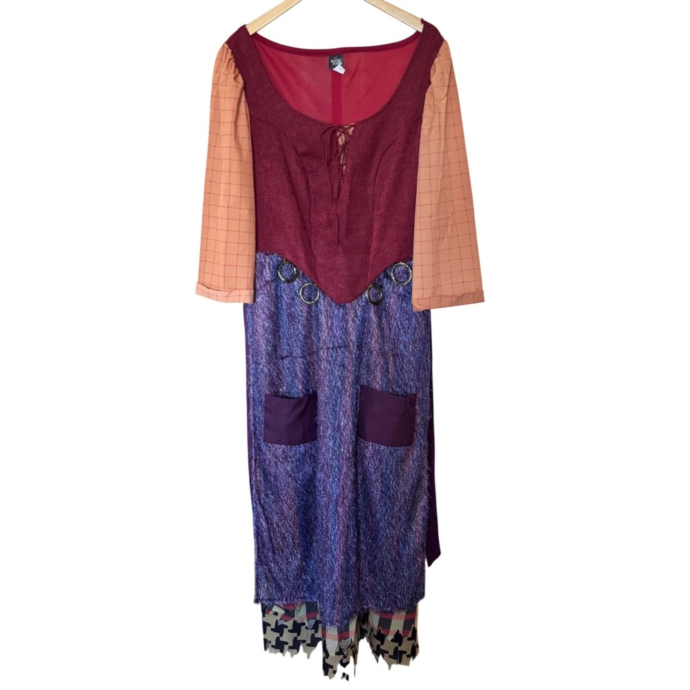 Plus Size Hocus Pocus Mary Sanderson Costume Dress XL Halloween Witch Disney